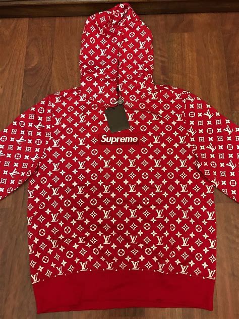 bluza supreme louis vuitton ebay|Supreme X Louis Vuittons Hoodie for sale .